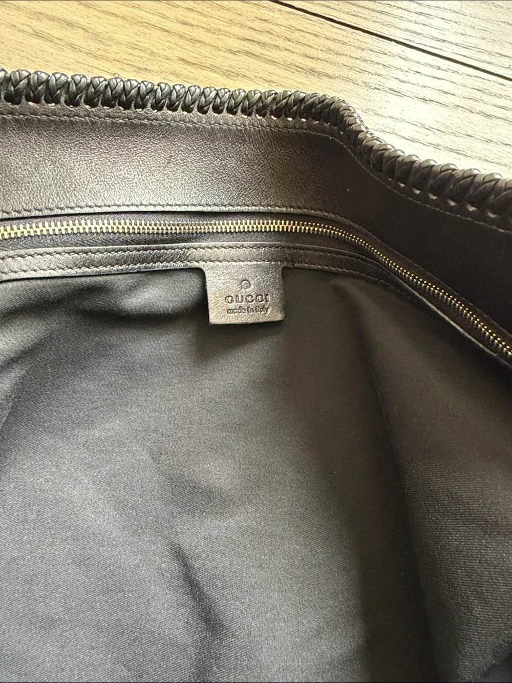 Gucci Horsebit Black Leather Hobo Bag